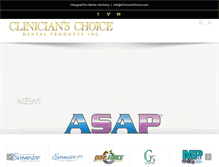 Tablet Screenshot of clinicianschoice.com